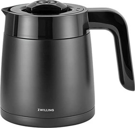 Resim ZWILLING Enfinigy filtre kahve makinesi, 1,25 l termos sürahi, kazanlı kahve makinesi, çiçeklenme ve akıllı kireç çözücü fonksiyonu, paslanmaz çelik, siyah 