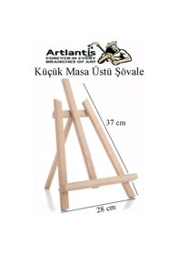 Resim Masa Üstü Şövale 1 Adet Küçük Şövalye 28x37 Cm Çam Ağacından İmal Edilmiştir Sanatsal Tuval Sergi 