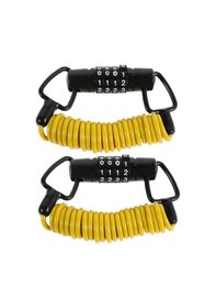 Resim Bisiklet Kilidi Kablosu Motosiklet Kaskı Hırsızlık Önleyici Güvenlik Kilidi Dış Mekan Kullanımı İçin 2 Adet Çok Renkli 