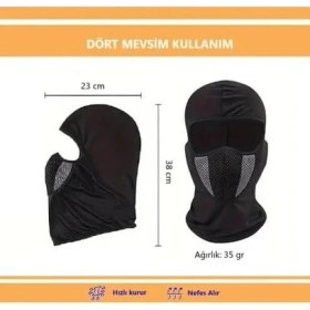 Resim SDT Group Motorcular Için Yüz Maskesi, Soğuk, Rüzgar ve Güneşten Yüz Koruyucu 