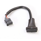 Resim Ti-Mesh 4" Usb 3.0 20-Pin Motherboard Header Female To Usb 2.0 8-Pin Male Adapter - 10Cm 