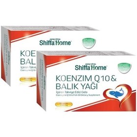 Resim Aksu Vital Shiffa Home Koenzim Q10 & Balık Yağı (Omega 3) 1340 MG 30 Kapsül 2 Adet 
