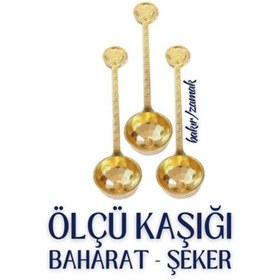 Resim MKR Turk 3 lü Şeker ve Ölçü Kaşığı Vintage Design 