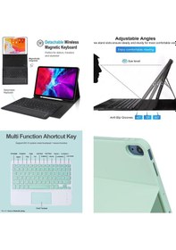 Resim Mobax Apple Uyumlu iPad 10.2 " 8. Nesil Kablosuz Klavyeli KılıfA2270 A2428 A2429 A2430 