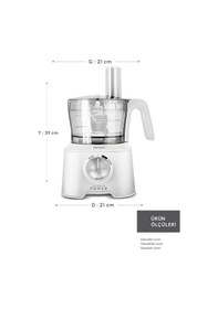 Resim Karaca Mastermaid Power Multifunctional 2000 W 10 in 1 Mutfak Robotu 