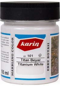 Resim Karin Ezilmiş Ebru Boyası Beyaz 105 Cc. 