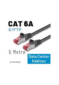 Resim Irenıs 5 Metre Cat6a S/ftp Ethernet Data Center Patch Kablo, Siyah 