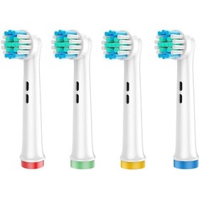 Resim Comfy - Klasik Yumuşak Oral-b Uyumlu Diş Fırçası Başlığı - 4 Adet Yedek Başlık 