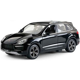 Resim Rastar 1:14 Porsche Cayenne Turbo Uzaktan Kumandalı Işıklı Araba Siyah S00042900 Çok Renkli 