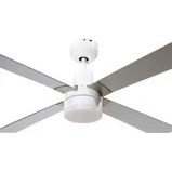 Resim Alsanfan Pilot Beyaz Motorlu Gri Kanatlı Aydınlatmalı Tavan Vantilatörü 