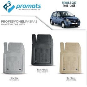 Resim Bermot Renault Clio 2 1999-2006 Oto Paspas Profesyonel 4d Gri 