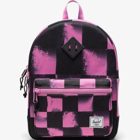 Resim Herschel Supply Co Heritage Checkered Çocuk Siyah/Pembe Sırt Çantası 