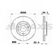 Resim ON FREN DISK AYNASI DUSTER 1.5DCI/1.6 NISSAN TERRANO 5 BIJON ABS SIZ BRAXIS AE0261 OEM 