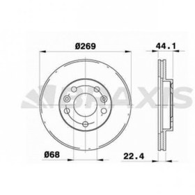 Resim ON FREN DISK AYNASI DUSTER 1.5DCI/1.6 NISSAN TERRANO 5 BIJON ABS SIZ BRAXIS AE0261 OEM 