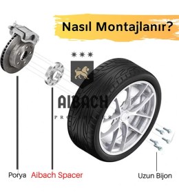 Resim Aibach Pro Spacer Bmw E46 Spacer Filanş 20 mm-15 mm Kalınlık 2'li Set 15 mm Kalınlık 
