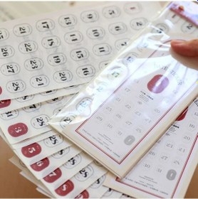Resim 12 Sayfa Numarası Tarih Çıkartmalar Dergisi Planlayıcısı Takvim Etiket Kawaii Günlüğü Dizüstü Gündem Endeksi Etiket Etiketleri Kore Kırtasiye Bordo 