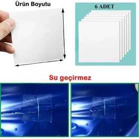 Resim MAİN SHOP Şişme Simit, Havuz 6'lı Paket Onarım Kiti Yatak ,Bot Tamir Onarım Yaması M-51 