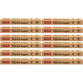 Resim COOK Doğal Pişirme Kağıdı 37x8mt 12 Li Set 