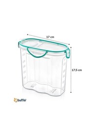 Resim Büro Ev Ofis Mutfağı İçin 1,7lt Kilitli Kapak Contalı Sızdırmaz Erzak Saklama Kabı Diğer 