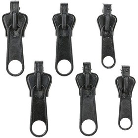 Resim Padalink 6 Adet Universal Fermuar Bağıcı - 3 Boyut Küçük, Orta, Büyük - Plastik, Nilon Ve Metal Fermuarlar İçin Kolay Montajlı Tamir Ve Değişim Aracı 