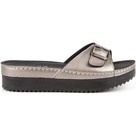 Resim Muya Lisbon Anatomik Taban Kadın Terlik Platin 