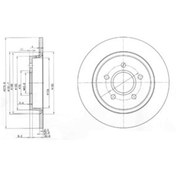 Resim Ford Focus Ii 2.0 Flex 2008-2010 Delphi Arka Fren Diski 