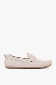 Resim Tommy Hilfiger Core Süet Driver Erkek Bej Loafer Ayakkabı 