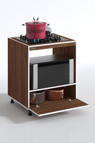 Resim Kenzlife Ocak Dolabı Şehrazat Cvz 85*70*60 Xlarge Kapaklı Hazır Mutfak Ankastre Gömme Ocak İçin 