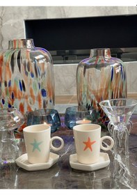 Resim 2'li Deniz Yıldızı Fincan Seti 