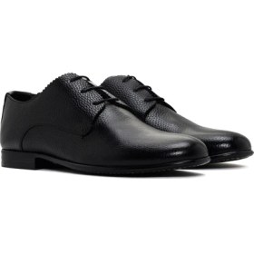 Resim Derimod Black Erkek Siyah Bağcıklı Deri Klasik Ayakkabı 25SFD6010FT 