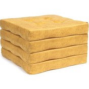 Resim Sandalye Minderi Bahçe-balkon Minder 50x50x8cm 4 Adet Sarı 