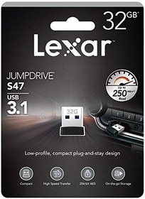 Resim Lexar JUMPDRIVE S47 32 GB USB 3.1 siyah 