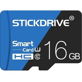 Resim 16GB Yüksek Hızlı U1 Mavi ve Siyah Tf (Mikro Sd) Hafıza Kartı(Yurt Dışından) 