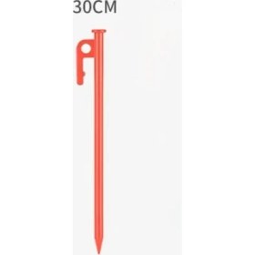 Resim 8 Adet 30 cm Turuncu Çadır Kazığı - Ağır Hizmet Kamp ve Outdoor Sabitleme Kazığı 