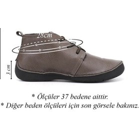 Resim Gönderir Gönderi R Kadın Vizon Antik Bağcıklı Hakiki Deri Comfort Bot Dkzb02842661 