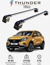Resim Lada Xray 2015-sonrası Trx2 Thunder Carrier Kilitli Ara Atkı Taşıyıcı Tavan Barı Gri 