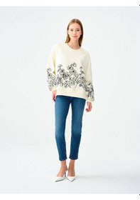 Resim Loft Lf2036080 Ss Elena Sarah Kadın Jean Pantolon Mıd Blue Wash 