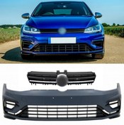 Resim Volkswagen Golf 7,5 Uyumlu ( R ) Ön Tampon & Panjur 