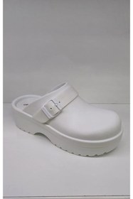 Resim awix Unisex Beyaz Kaymaz Platform Suya Dayanıklı Anatomik Eva Taban. Doktor, Hemşire, Aşçı Terliği 