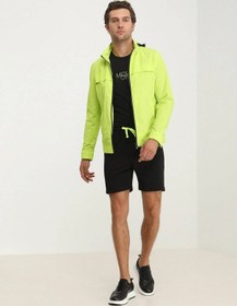 Resim Kip Sarı Regular Fit Kapüşonlu Casual Dokuma Mont Sarı 