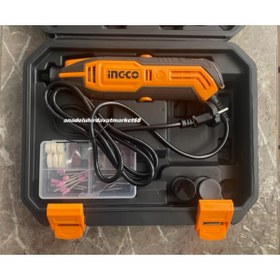 Resim Ingco 130W MİNİ MATKAP GRAVÜR SETİ KALIPÇI TAŞLAMA AHŞAP TAŞ CAM İŞLEME SETİ 109PC 
