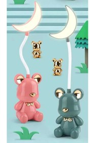 Resim online store Ayıcık Figürlü Kalem Traşlı Led Işıklı Şarjlı Çocuk Gece Lambası Hediye Masa Lambası 