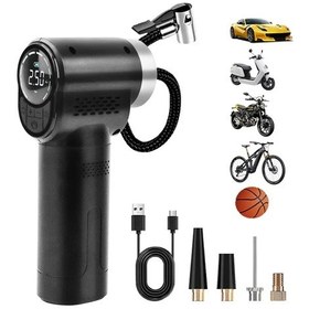 Resim 150psı Akülü Lastik Şişirme Cihazı Araba/bisiklet/açık Havada 1 Adet 