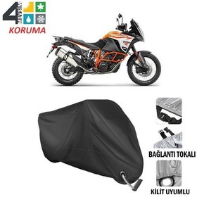 Resim Ktm 1290 Super Adventure Motosiklet Brandası ( Kilit Uyumlu - Siy 