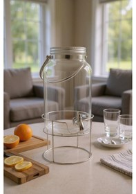 Resim Bambum Crystal - Metal Standlı Cam Sebil 6l 