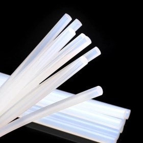 Resim Hobialem 50 Adet, Ince Silikon, Sıcak Silikon, 7 Mm, Şeffaf Mum Silikon, Sıcak Yapıştırıcı 
