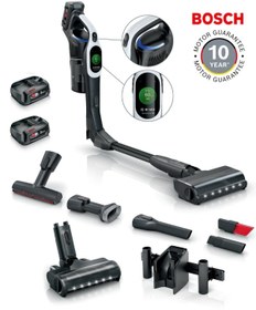 Resim Bosch ÇİFT batarya 160dk Temizlik Unlimited 10 Dijital TurboSpinMotor Premium BCS104 Şarjlı Dikey Süpürge 