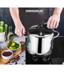 Resim Kahramanlar Platin Düdüklü Tencere 12 Lt Paslanmaz Çelik Tekli Güveç İndüksiyon Uyumlu 