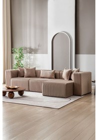 Resim Katt Modüler Ekstra Rahat İskeletli Koltuk 3 Lü 10 Renk Bej 