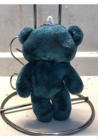 Resim Sevimli Ayıcık Peluş Oyuncak Anahtarlık Uyku Arkadaşı Hediyelik 12 Cm Yeşil 